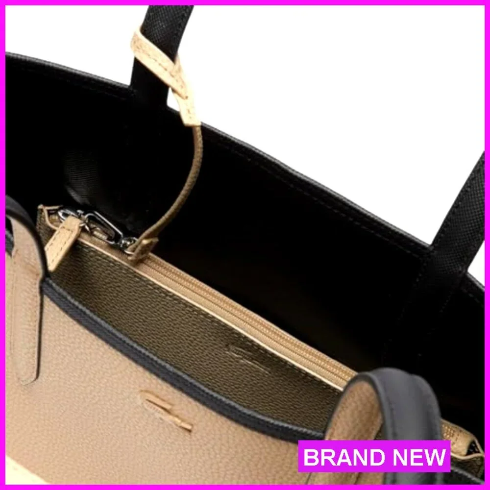 Large Reversible Tote Bag with Detachable Clutch, Holds 15" Laptop - Picture 5 of 7